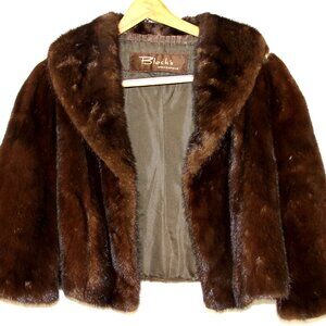 Block's Indianapolis Vintage Brown Mink Fur Jacket